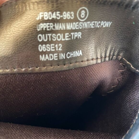 NIB JustFab Janae Leopard Kneed Boots Size 8 - Picture 11 of 12